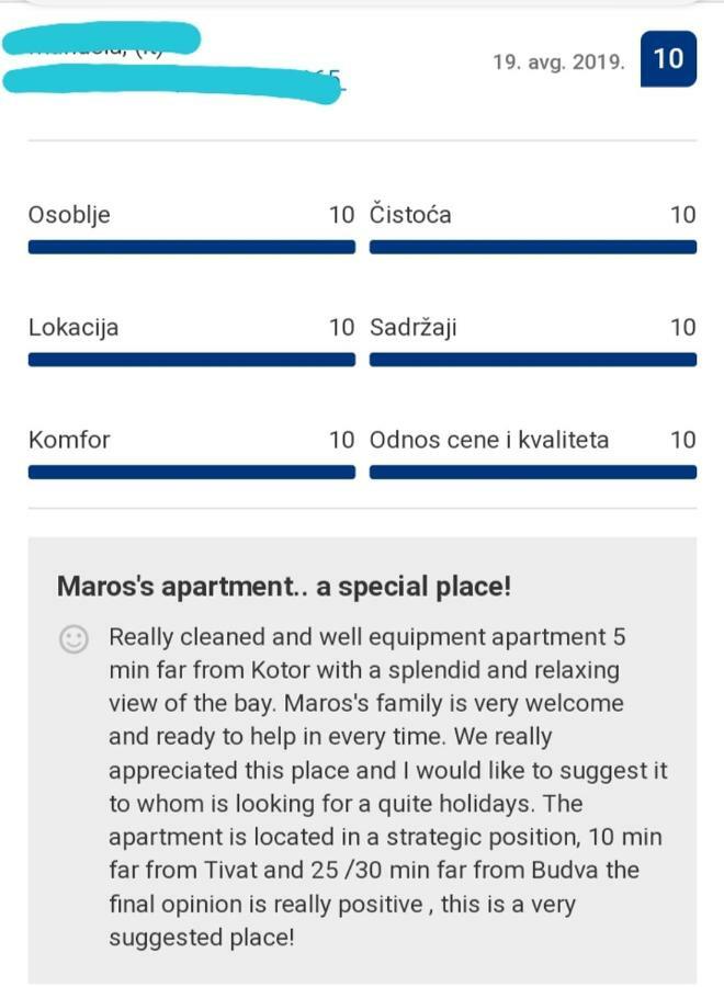 Apartments Marko Maros Κότορ Εξωτερικό φωτογραφία